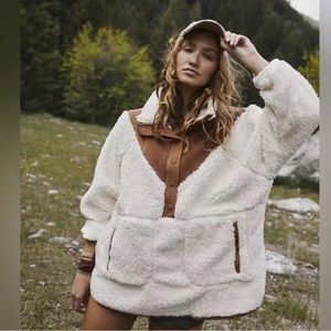 ⭐️NWT Free People Fall to Rise Fleece 3/4 Zip⭐️